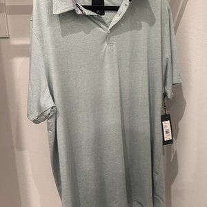 Kenneth Cole Men's Polo Shirt 2XL Aquamarine S D MSRP $69.00 KQ9E80ASD6